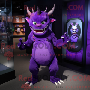 Purple Chupacabra mascot...