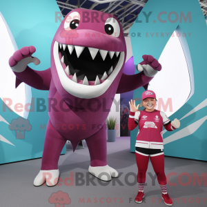 Magenta Megalodon maskot...