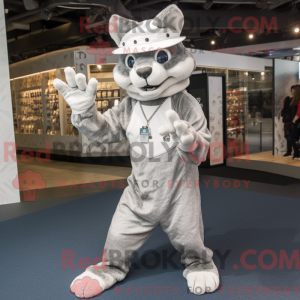 Silver Bobcat mascot...