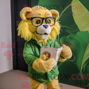 Lime Green Lion maskerad...