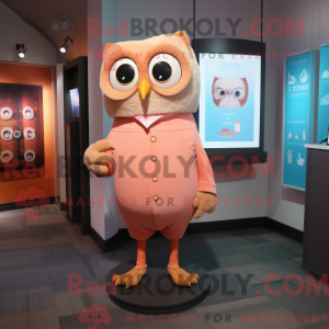 Peach Owl maskot kostume...