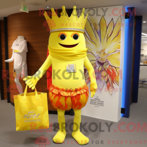 Gul konge máscara kostyme...