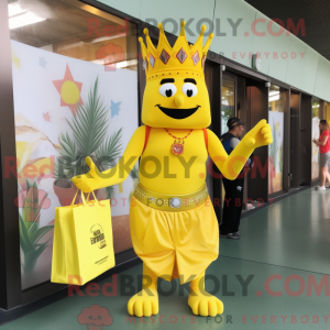 Gul konge máscara kostyme...