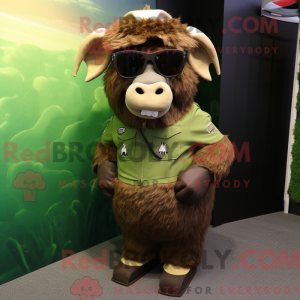 Costume mascotte de Bison...