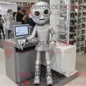 Sølv Computer maskot...