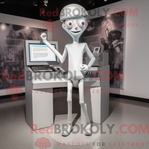 Sølv Computer maskot...