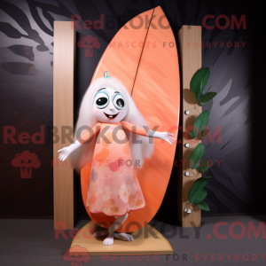 Peach Surfboard mascot...
