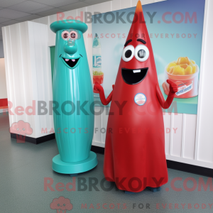 Postava maskota Teal Bottle...
