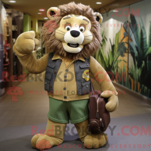 Olive Tamer Lion mascot...