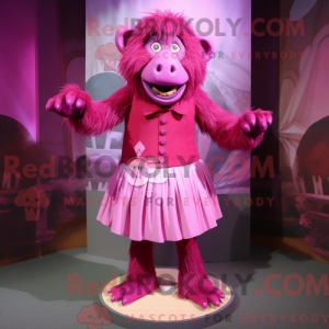 Magenta Baboon mascot...