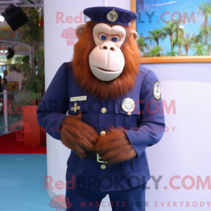 Navy Orangutan mascot...