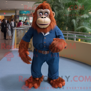 Navy orangutang maskot...