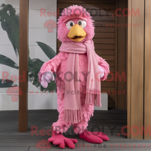Pink Hens mascot costume...