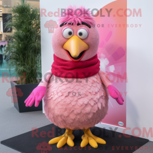 Pink Hens mascottekostuum...