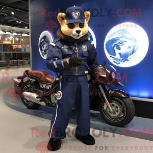 Navy Cod maskotkostumefigur...