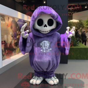 Lavender Skull mascot...