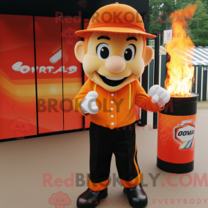 Postava maskota Orange Fire...