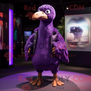 Purple Dodo Bird mascot...