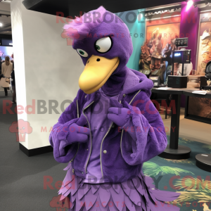 Purple Dodo Bird mascot...