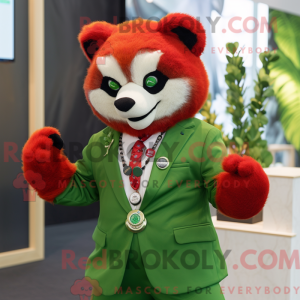 Hellgrüner roter Panda...