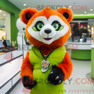 Hellgrüner roter Panda...