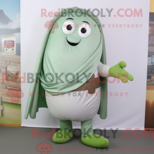 Gray Green Bean mascot...
