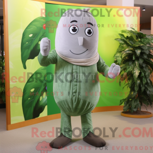 Gray Green Bean mascot...