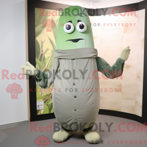 Gray Green Bean mascot...