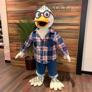 Navy Geese mascot costume...