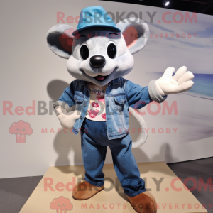 Navy Mouse maskotdraktfigur...