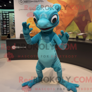 Teal Geckos mascotte...