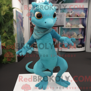 Teal Geckos Maskottchen...