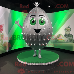 Sølv vandmelon maskot...