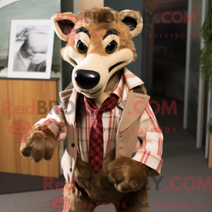 Beige Thylacosmilus mascot...