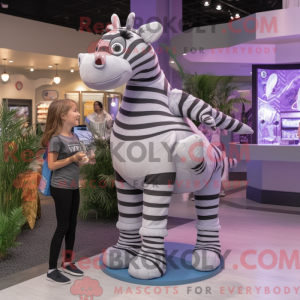 Lavendelzebra-mascottekostu...
