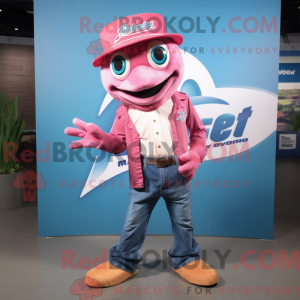 Pink Barracuda mascot...