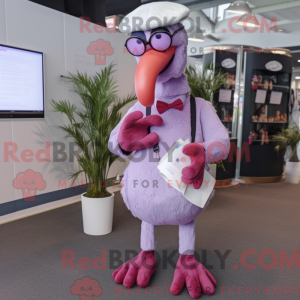 Lavender Flamingo mascot...
