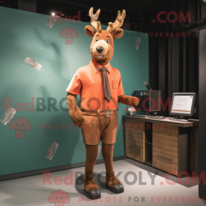 Rust Deer maskot kostyme...