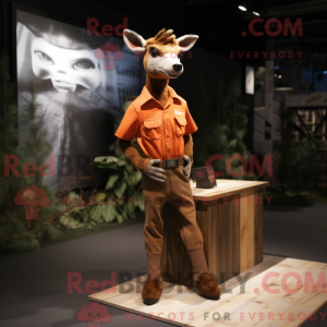Rust Deer mascot costume...