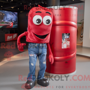 Red Soda Can maskot kostyme...