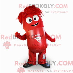 Red Soda Can mascot costume...