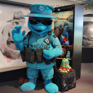 Turkis Para Commando maskot...