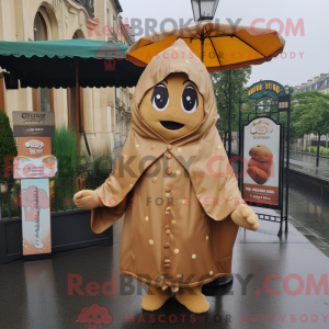 Tan Croissant maskot...