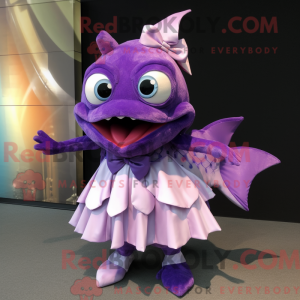 Purple Piranha mascot...
