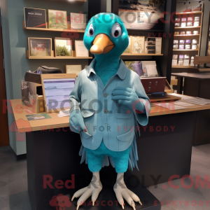 Teal Pigeon Maskottchen...