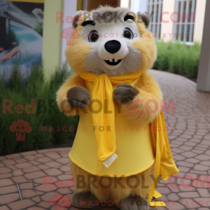 Lemon Yellow Marmot mascot...