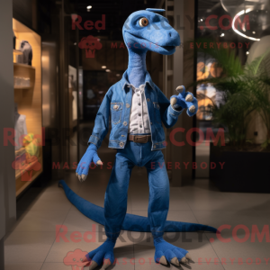 Blue Coelophysis mascot...