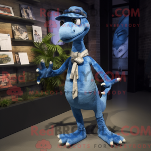 Blue Coelophysis mascot...