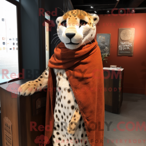 Rust Cheetah mascot costume...