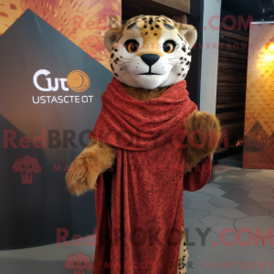 Rust Cheetah mascot costume...